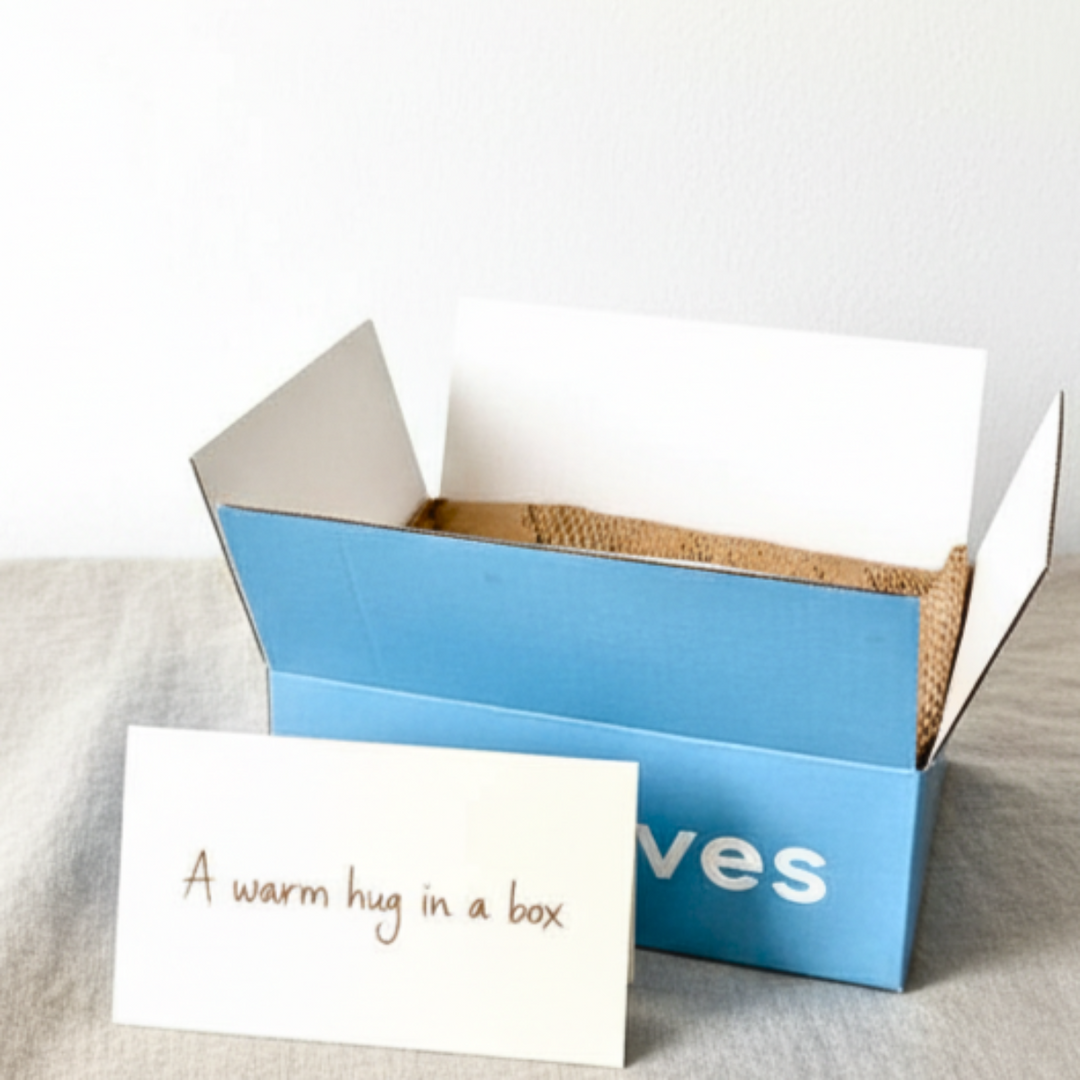 sixdoves provides a hug in a box care package for cancer patients undergoing chemotherapy and radiation. Give the gift of hope and donate a box to a cancer patient in need.