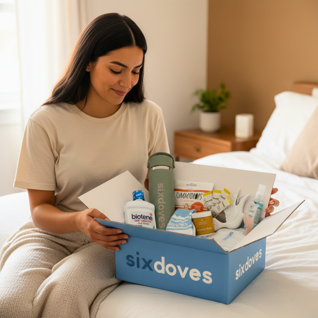 Gifts for cancer patients. sixdoves Deluxe Radiation Treatment Care Package with gentle essentials to ease treatment side effects and provide comfort throughout the cancer journey.  