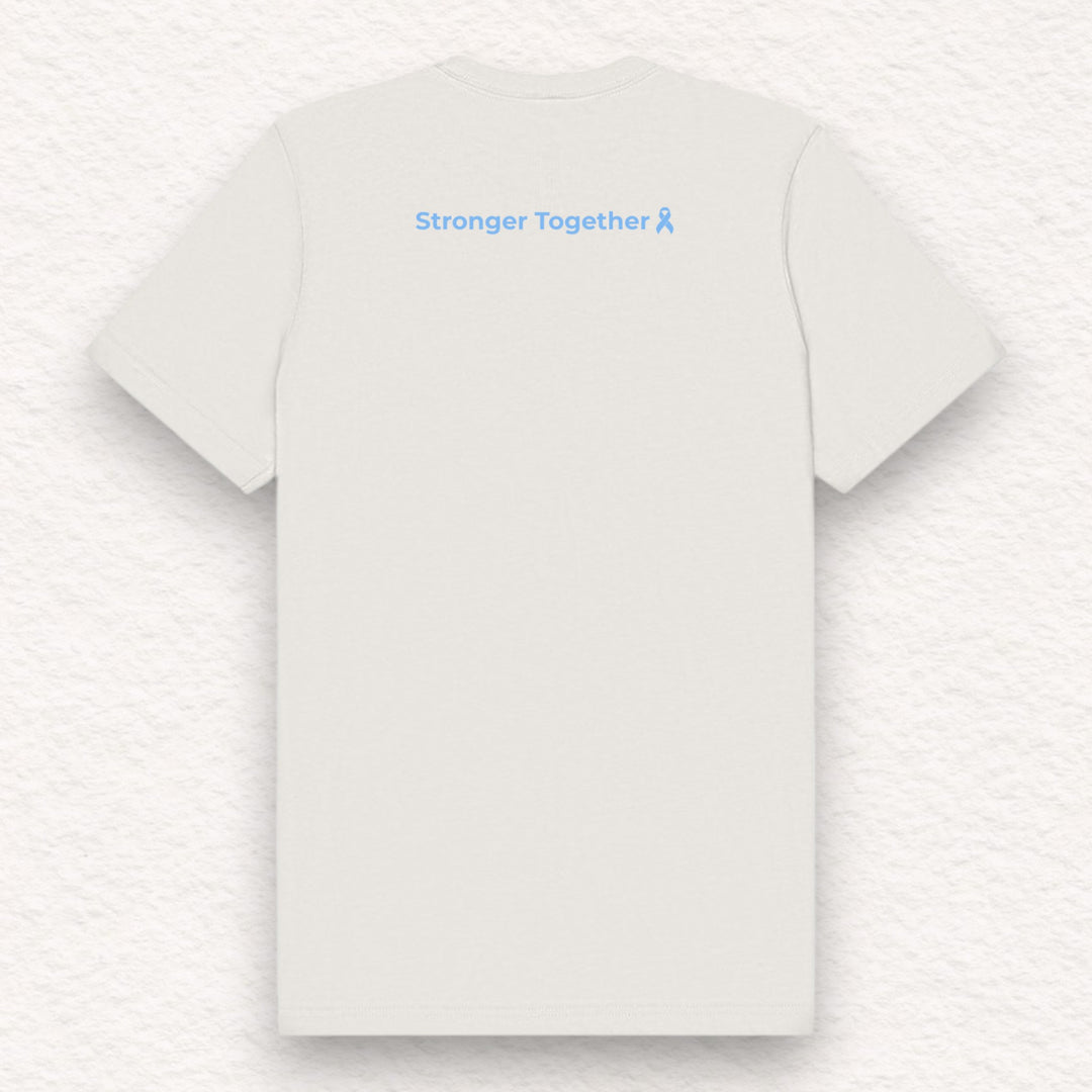 Gifts for cancer patients including a sixdoves Stronger Together t-shirt to show support and connection during a patient's cancer journey. 